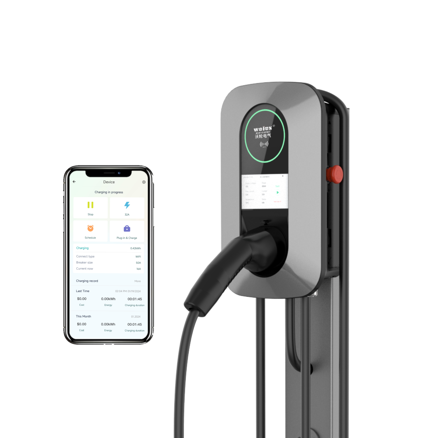 Ev Charger Wallbox - Colonnina di Ricarica Domestica AC da