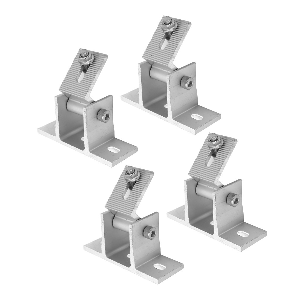 Solar Panel Tilt Mount - 4 Pezzi Supporto Regolabile per Pannelli