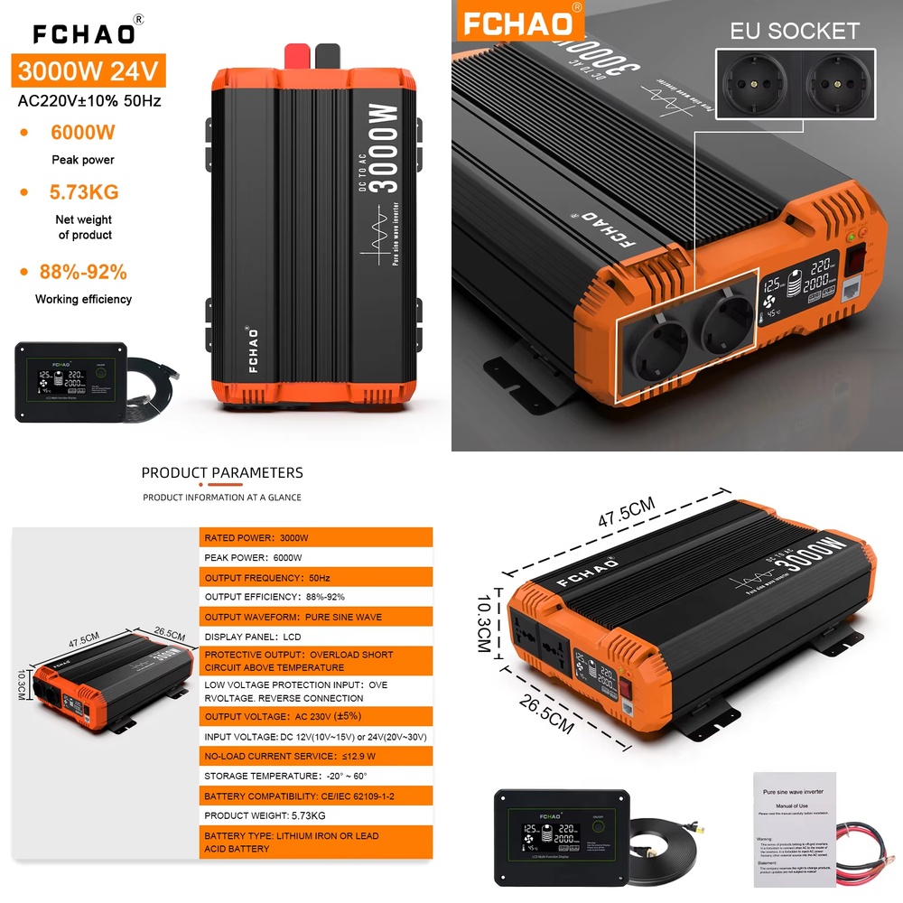 Inverter a Onda Sinusoidale Pu - Pure Sine Wave Inverter recensione e prezzo