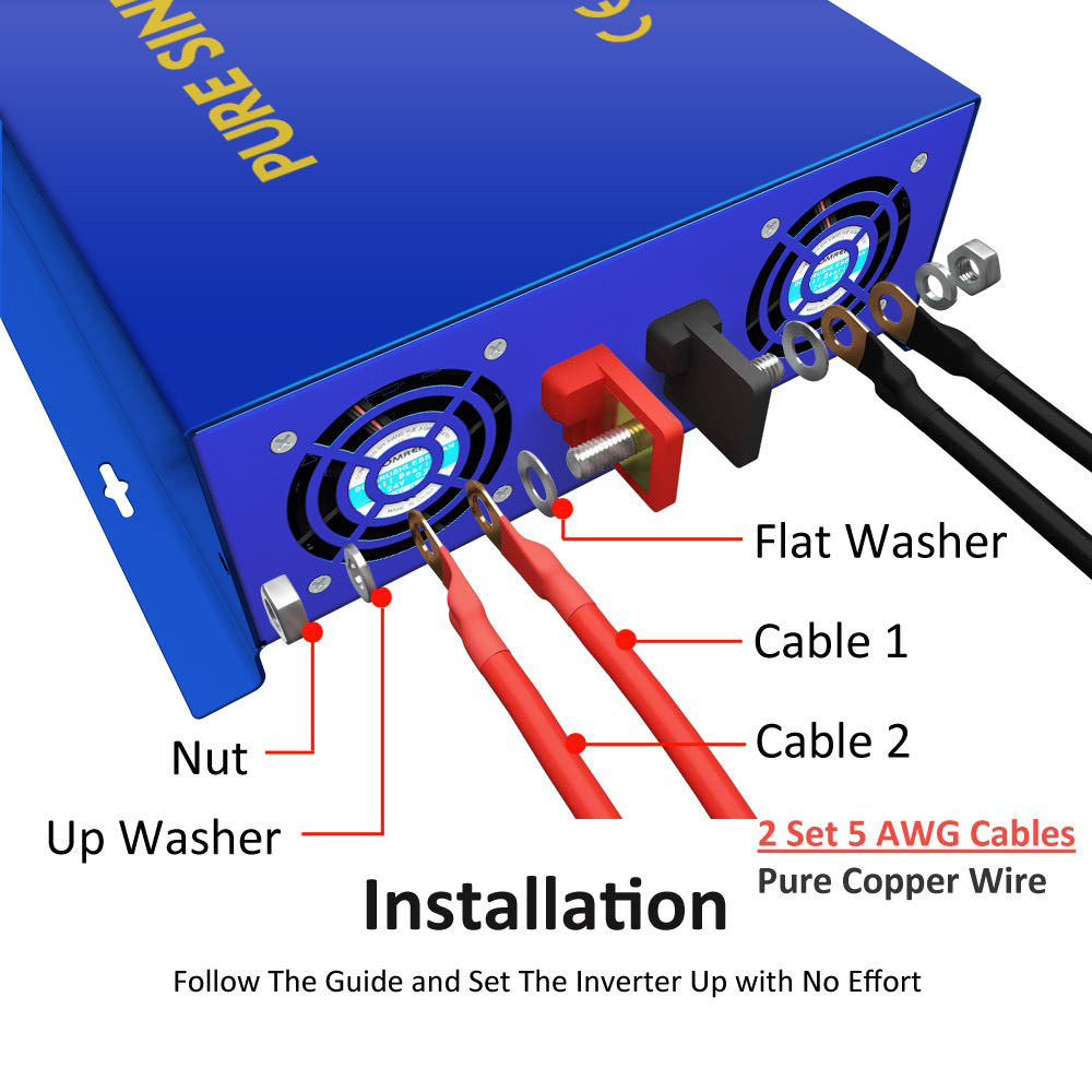 Inverter WZRELB 3000W per Auto - Pure Sine Wave Inverter recensione e prezzo