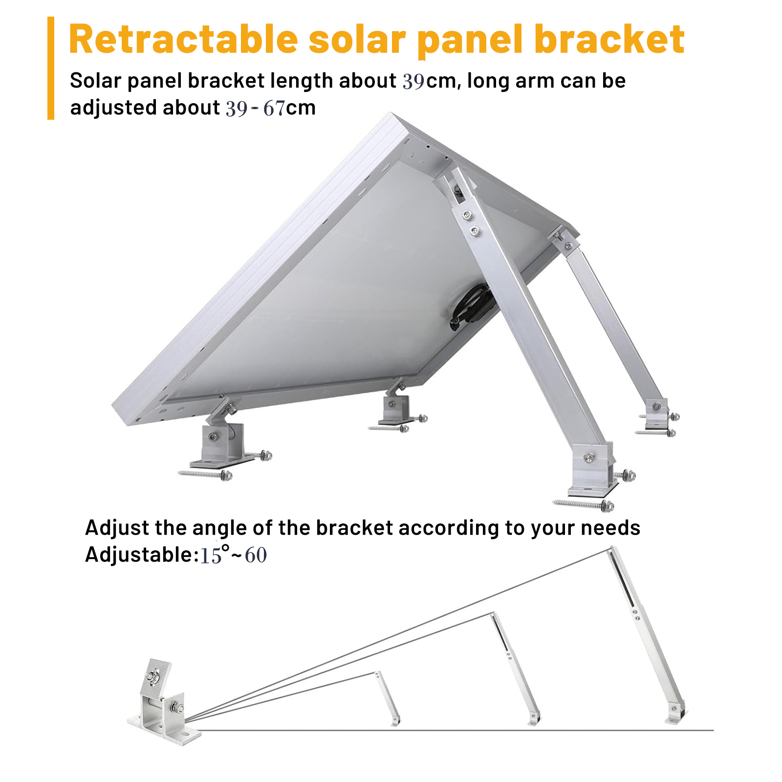 CP-SETUNO Staffe di montaggio  - Solar Panel Tilt Mount recensione e prezzo