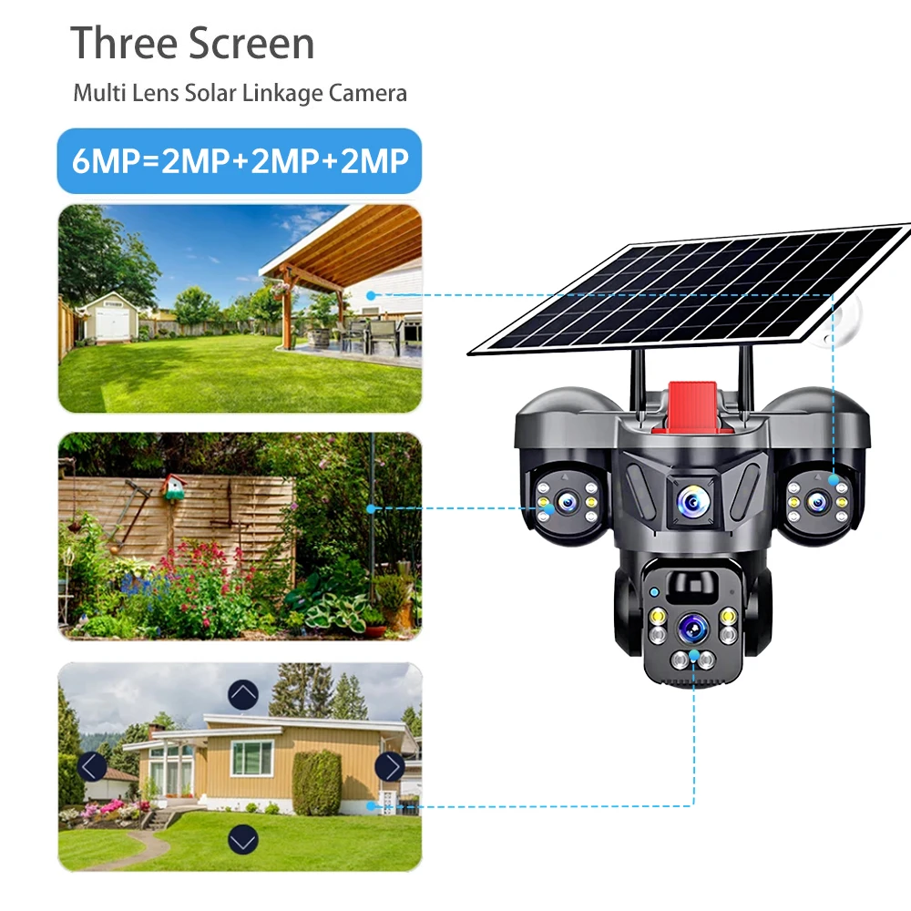 KERUI PTZ Esterno 6MP 4G SIM W - Solar Panel Tilt Mount recensione e prezzo